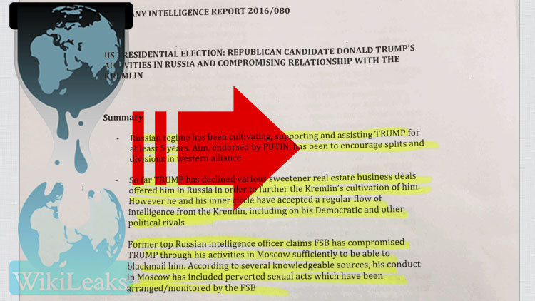 WikiLeaks tilda de falso el informe sobre que Rusia podría contar con información contra Trump