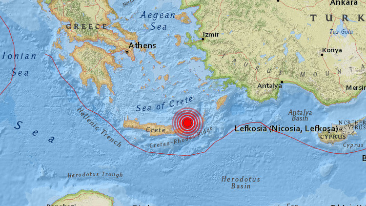 Un terremoto de magnitud 5,2 sacude Grecia