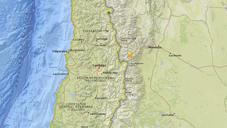 Un sismo de 5,4 sacude Argentina cerca de la frontera con Chile 