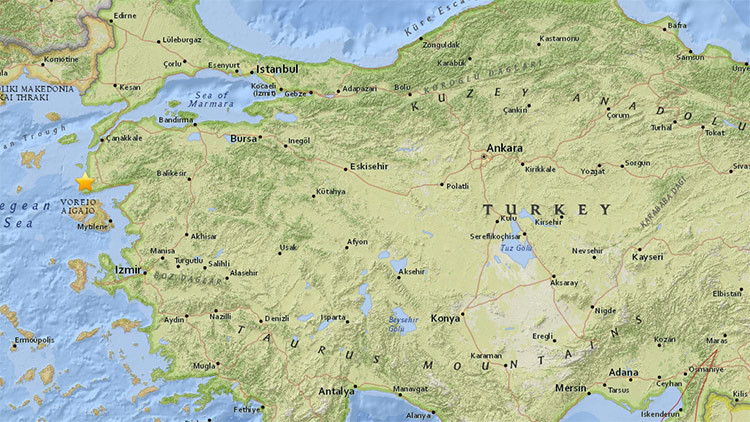 Un sismo de magnitud 5,2 sacude la costa oeste de Turquía