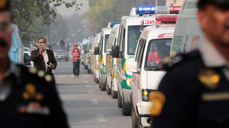 Fuerte explosión en una manifestación en Pakistán