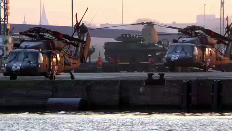 VIDEO: Helicópteros militares de EE.UU. llegan a Alemania