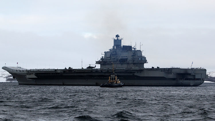 Más de 50 buques de guerra de la OTAN escoltaron al portaaviones ruso Admiral Kuznetsov