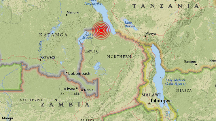 Un terremoto de magnitud 5,7 sacude Zambia