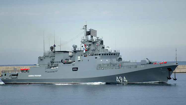 La fragata rusa Admiral Grigoróvich llega al Mediterráneo con destino a Siria