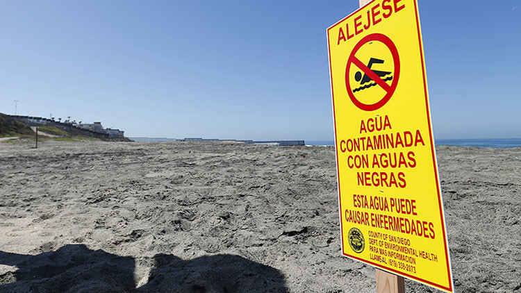 EE.UU. acusa a México de contaminar sus playas con un "tsunami de aguas residuales"