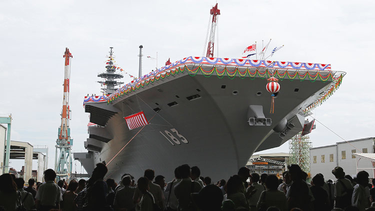 Japón mandará su mayor portahelicópteros al mar de la China Meridional 