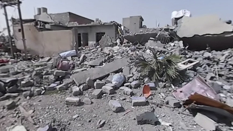 Destrucción en 360°: Así quedó Mosul tras los ataques aéreos de la coalición (VIDEO)