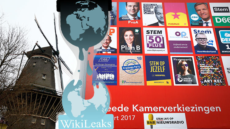 WikiLeaks publica más de 3.000 documentos sobre los candidatos neerlandeses en la víspera electoral