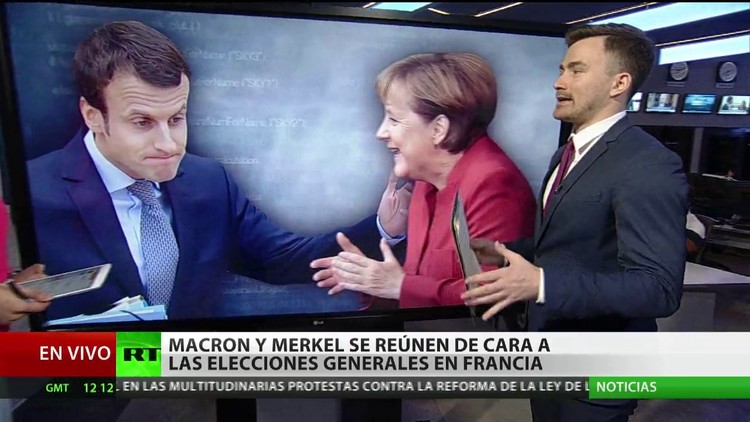 Macron y Merkel se reúnen de cara a las elecciones generales de Francia y Alemania