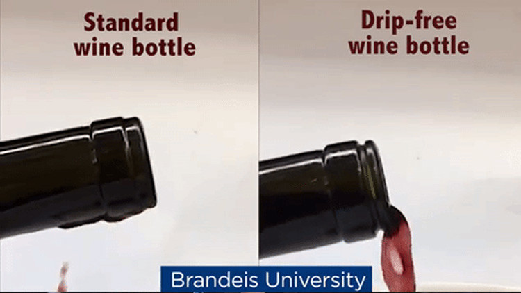 Video: Científico inventa una revolucionaria botella de vino que no gotea