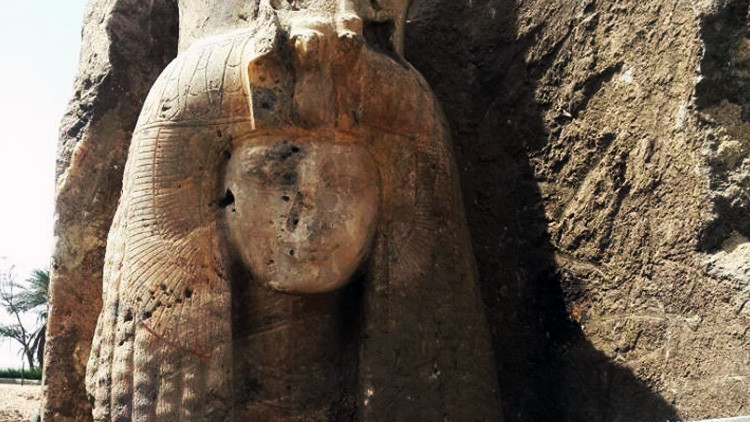 "Hermosa y única": Hallan en Egipto una estatua de la abuela de Tutankamón (FOTOS)