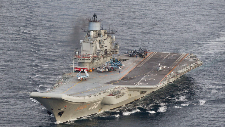 El portaviones ruso Admiral Kuznetsov será equipado con el moderno sistema Kalibr