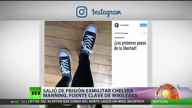 Sale de prisión la exmilitar Chelsea Manning 