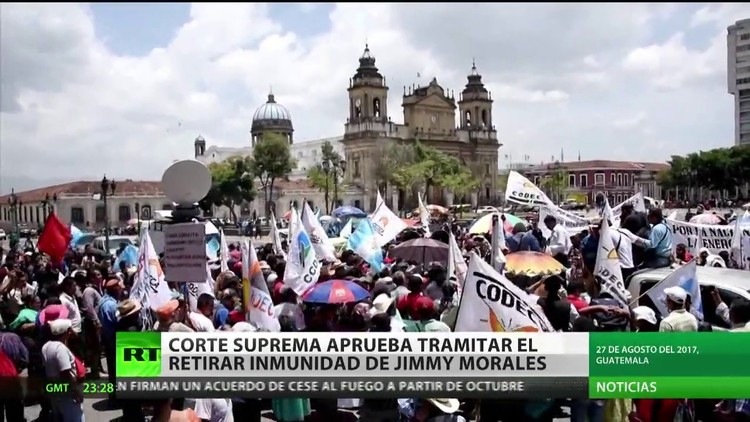 La Corte Suprema de Guatemala aprueba retirar el privilegio de inmunidad del presidente