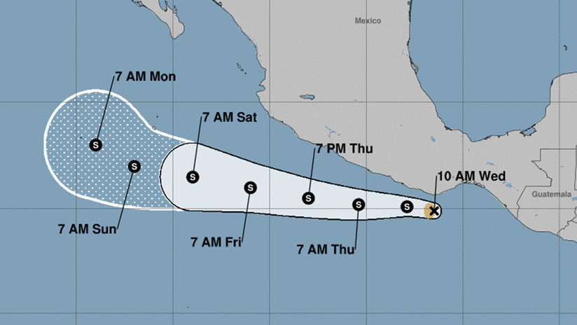 Se forma la tormenta tropical Ramón frente a la costa de México