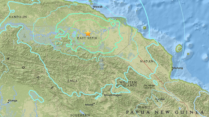 Fuerte terremoto de 6,5 en Papúa Nueva Guinea