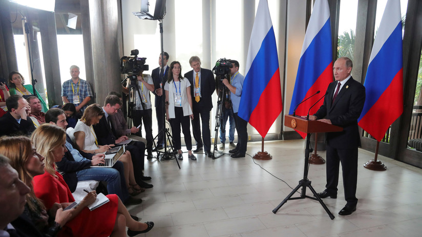 Putin califica de ataque a la libertad de expresión las medidas de EE.UU. contra los medios rusos