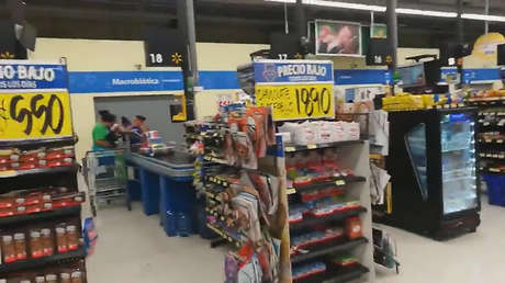 VIDEO: Así se sintió el sismo de Costa Rica en el interior de un supermercado