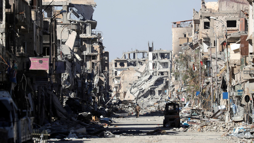 La coalición internacional se esforzó en obstaculizar y bombardear a las Fuerzas Armadas sirias