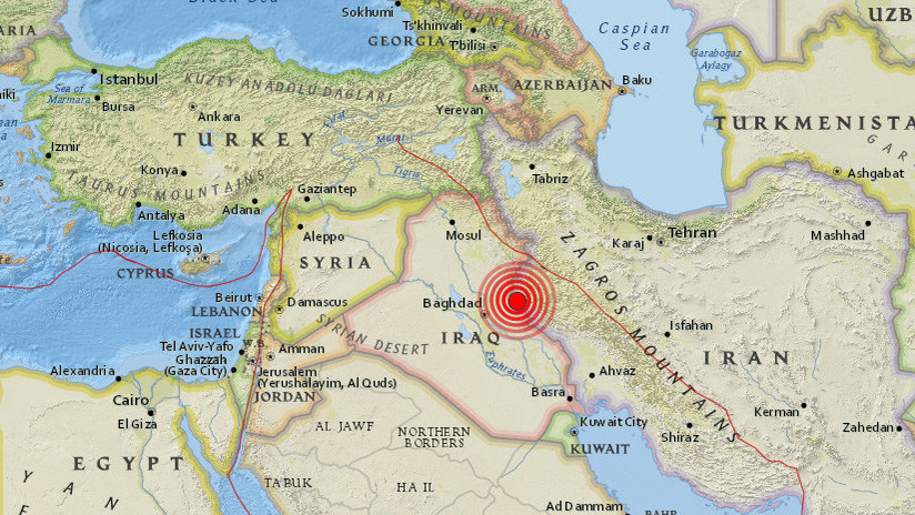 Se registra en el oeste de Irán un sismo de magnitud 5,5