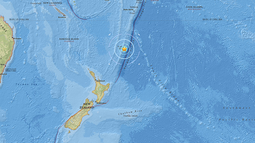 Un sismo de magnitud 5,8 sacude varias islas de Nueva Zelanda