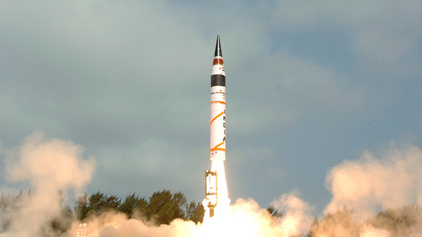 India prueba el misil intercontinental Agni-5, su 'arma de la paz' con capacidad nuclear