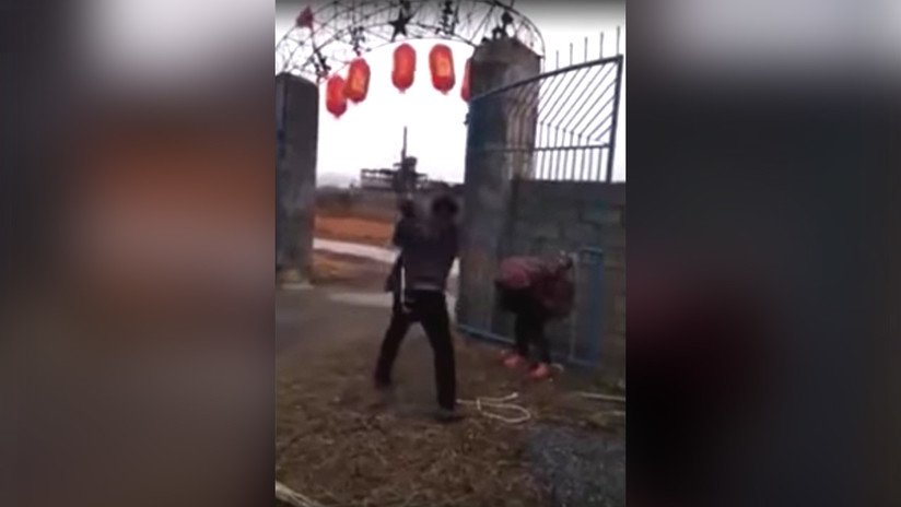 China: ladrona que mató a un perro recibe una brutal paliza (FUERTE VIDEO)