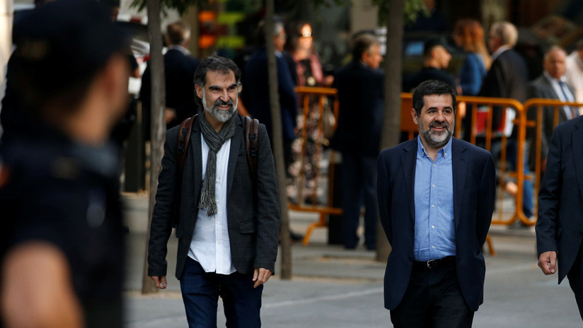 Los líderes independentistas catalanes en prisión preventiva llevan su causa a la ONU