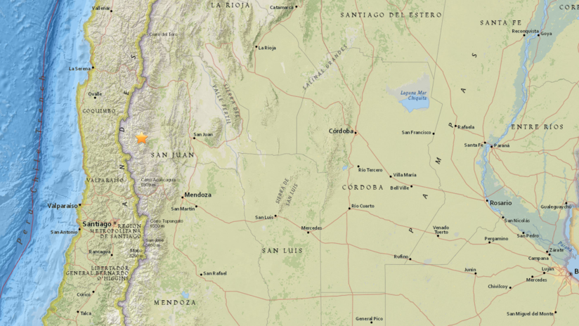 Sismo de magnitud 5,2 en Argentina