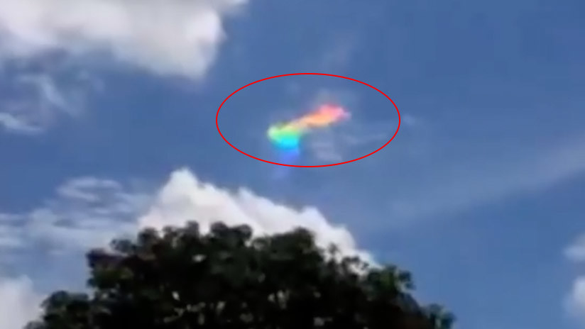 Graban una impresionante nube multicolor en el cielo de Brasil (VIDEO)
