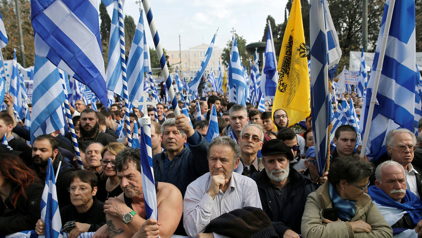 "¡Macedonia es Grecia!": marcha en Atenas contra el nombre del país vecino (Video)