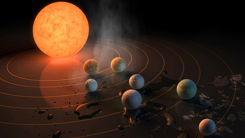 Confirman la presencia de agua en los siete planetas del sistema TRAPPIST-1