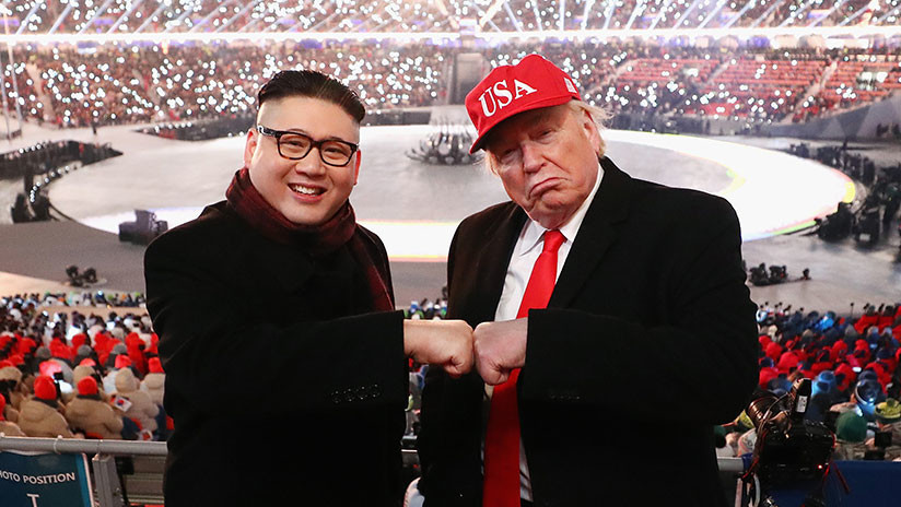 FOTO: Expulsan a 'Donald Trump' y 'Kim Jong-un' de la ceremonia de apertura de los JJ.OO.