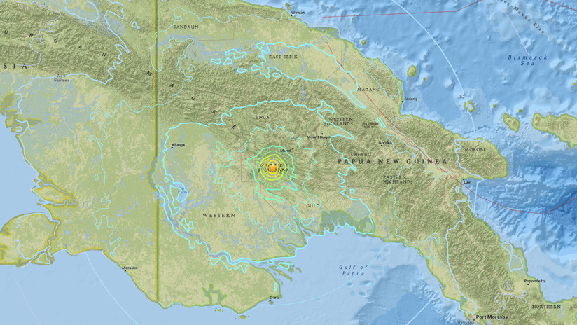 Otro gran terremoto se registra en Papúa Nueva Guinea