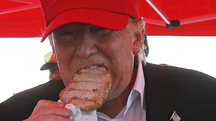 Trump, al borde de la obesidad, renuncia a las hamburguesas