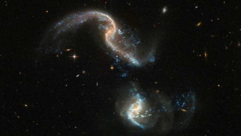 VIDEO: Impactantes imágenes de la NASA muestran la colisión de dos galaxias 