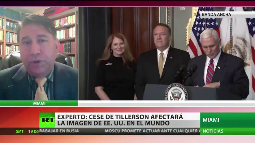 "La destitución de Tillerson va a debilitar la diplomacia estadounidense"