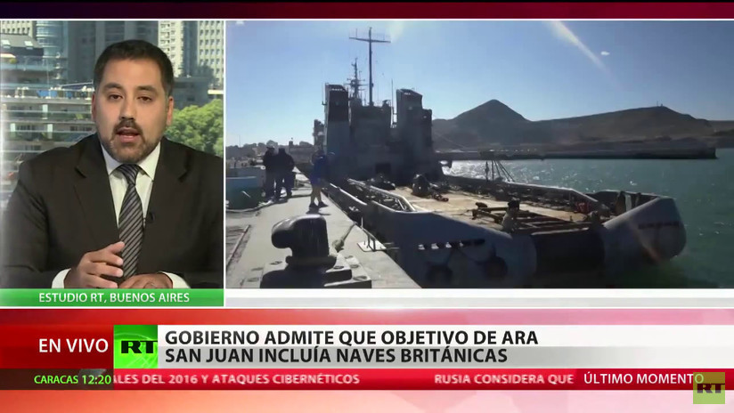 El Gobierno argentino admite que la misión del ARA San Juan incluía seguir a naves británicas