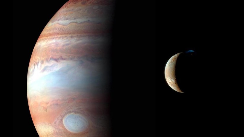 FOTO: La NASA capta una singular tormenta rosada de nubes brillantes en Júpiter