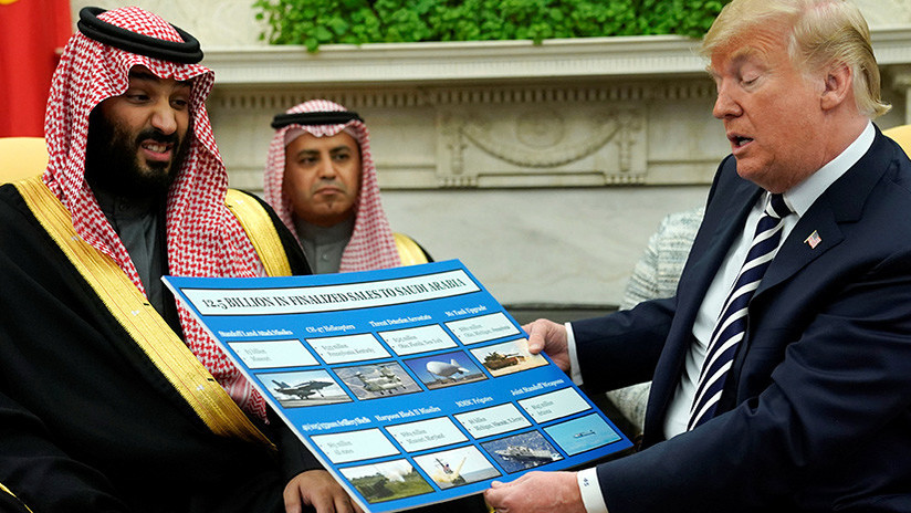 Trump se jacta de vender armas a Arabia Saudita por valor de 12.500 millones de dólares 