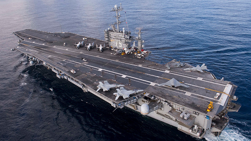Un grupo de ataque de la Marina de EE.UU. se dirige al mar Mediterráneo
