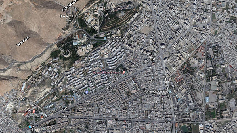 Google Maps muestra los objetivos en Siria que fueron atacados por EE.UU., Reino Unido y Francia 