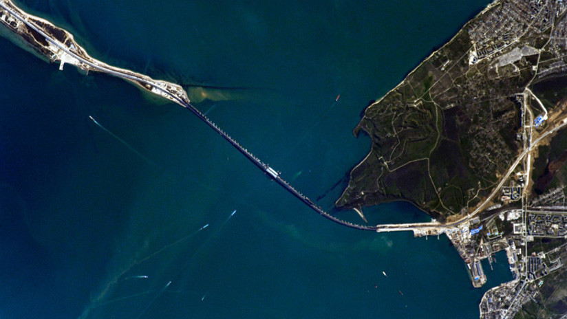 FOTOS: Cosmonauta ruso muestra imágenes del puente de Crimea tomadas desde la EEI
