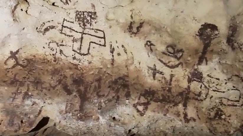 México: Descubren "la más importante cueva" con pinturas rupestres en Yucatán (VIDEO)