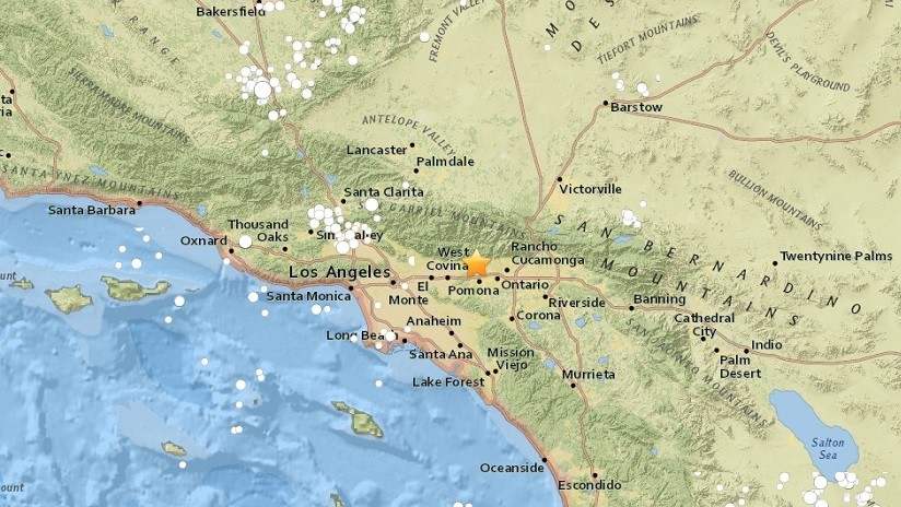 Un sismo de magnitud 4,4 se registra en California