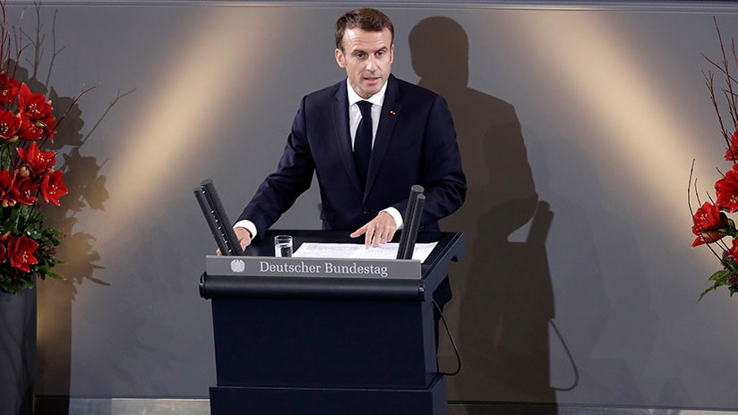 Macron invoca un renacimiento de Europa para prevenir el 'caos' global