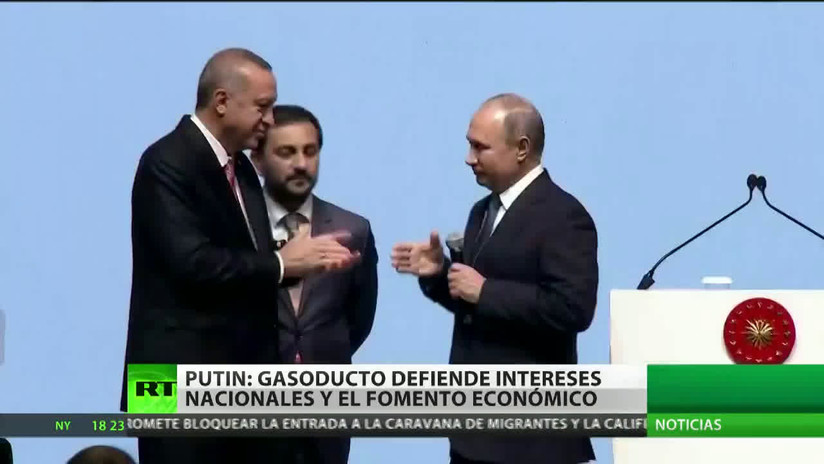 Rusia y Turquía celebran la culminación de la parte marítima del gasoducto Turk Stream