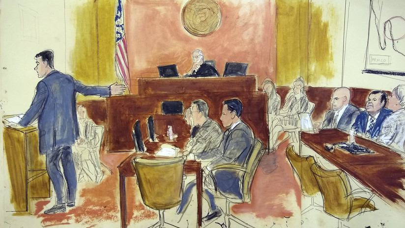 El inusual día seis en el juicio de 'el Chapo': Prohíben hacer retrato de testigo