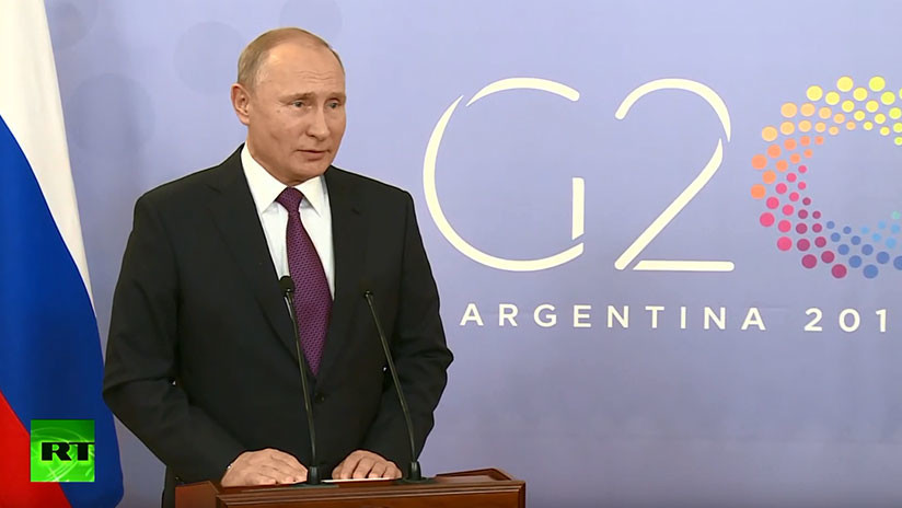 VIDEO: Putin revela de que habló con Trump en el G20 y aclara el incidente con Ucrania